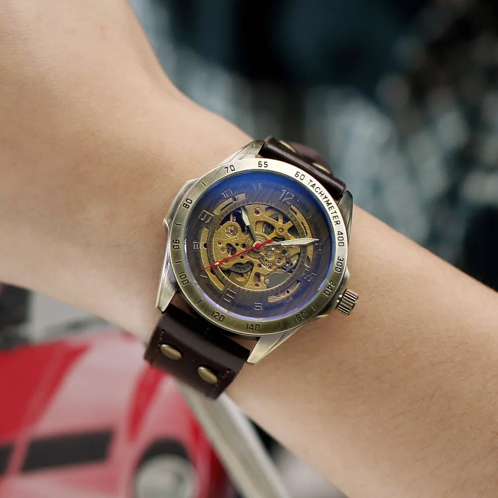 RUMBLE Steampunk Bronze Watch