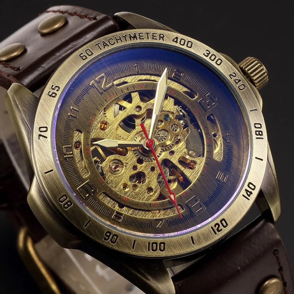 RUMBLE Steampunk Bronze Watch