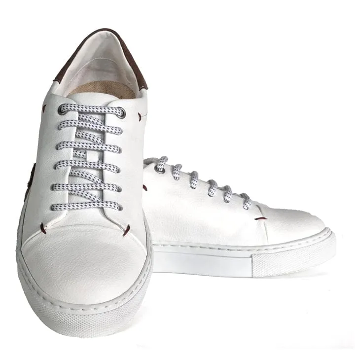 Sammy Unisex Grape Vegan Leather Sneakers | Taupe