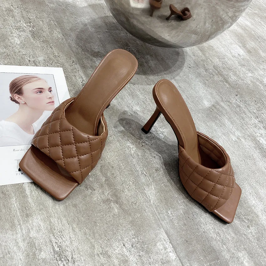 Sandales chaussures talon haut luxe femme