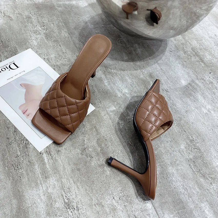 Sandales chaussures talon haut luxe femme