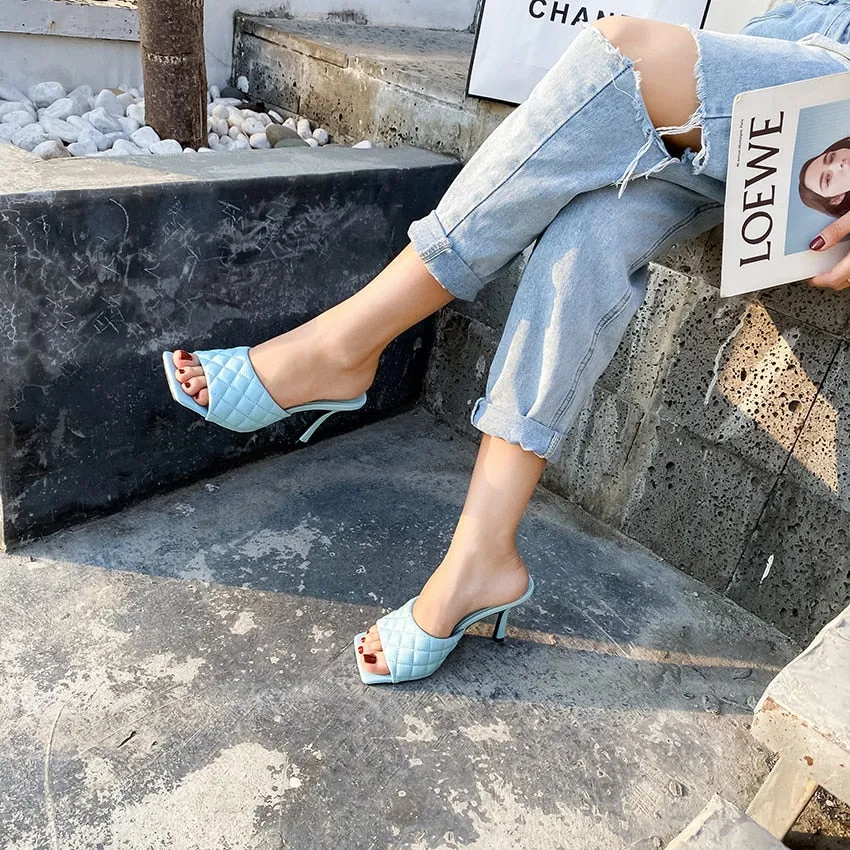 Sandales chaussures talon haut luxe femme