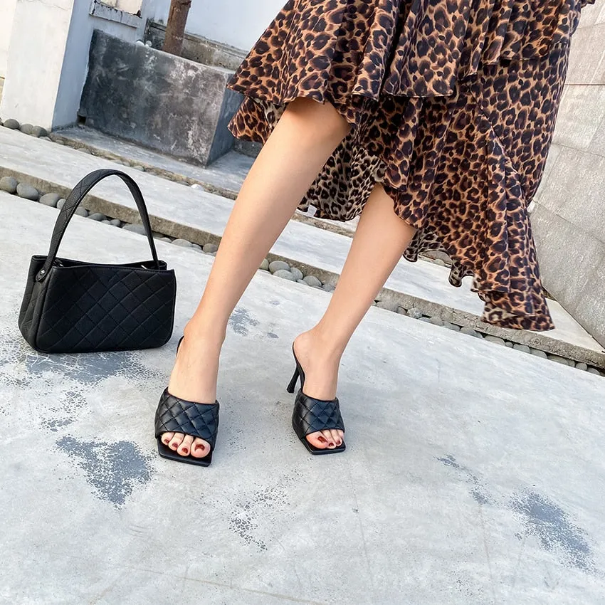 Sandales chaussures talon haut luxe femme