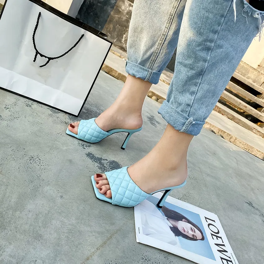 Sandales chaussures talon haut luxe femme