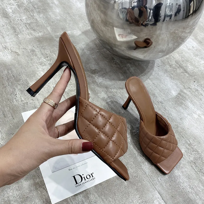 Sandales chaussures talon haut luxe femme