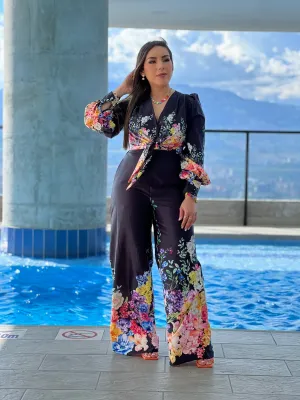 Satin Pants Set