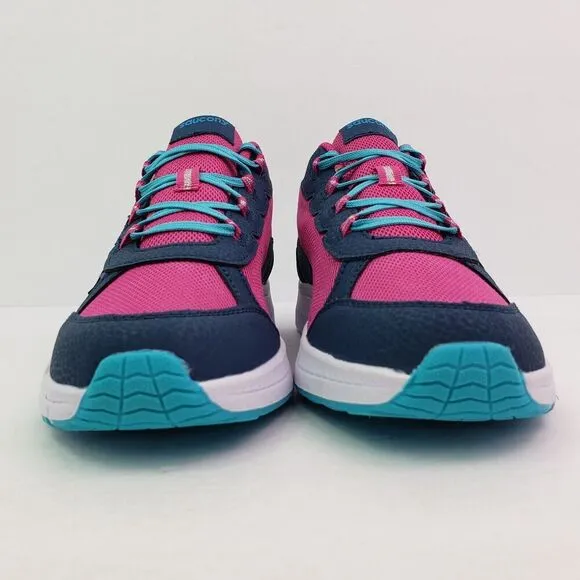 Saucony Dash Girls Sz 5Y Womens Sz 6.5 navy Blue Pink Sneaker Shoes SK167383