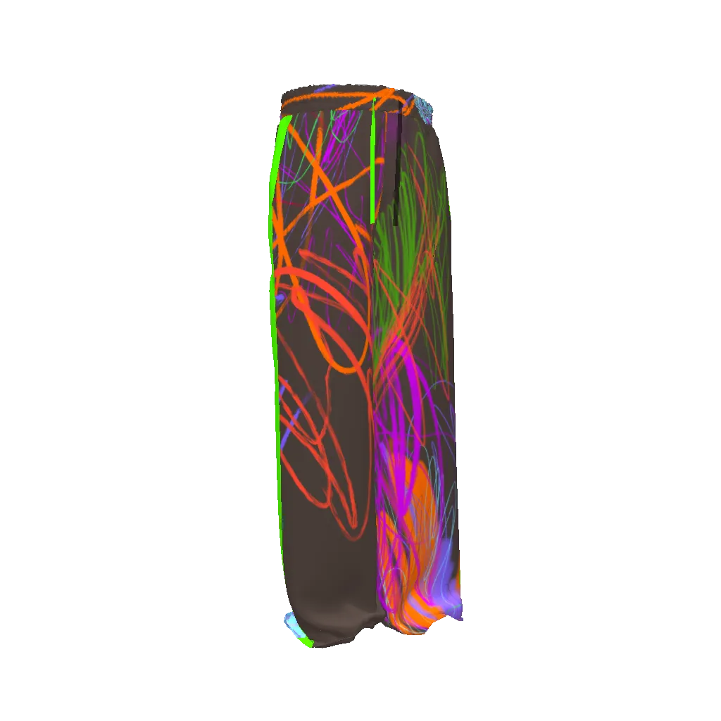 Scribble Chocolate Drawstring Pants