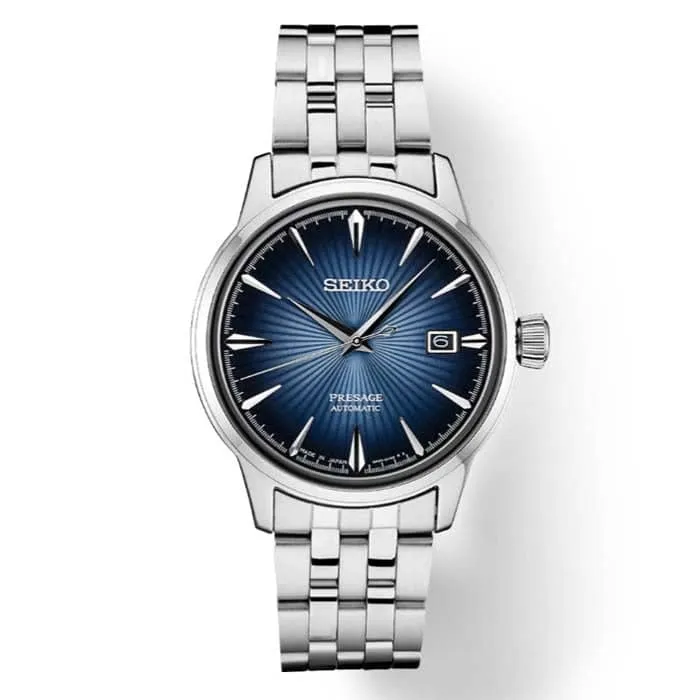Seiko 40MM Presage Automatic Blue Dial Watch in Stainlesss Steel
