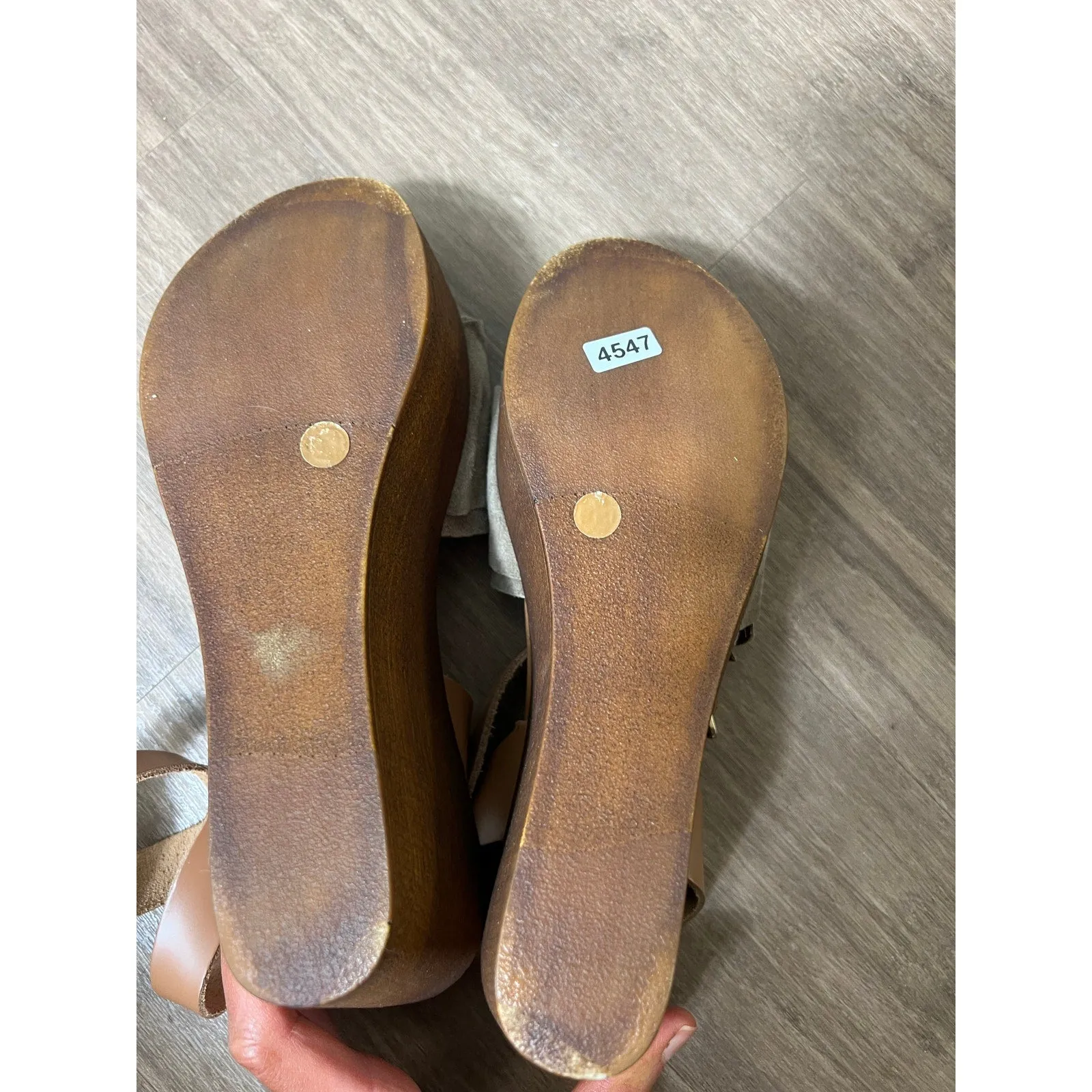 Seychelles Brown Platform Sandals size 8