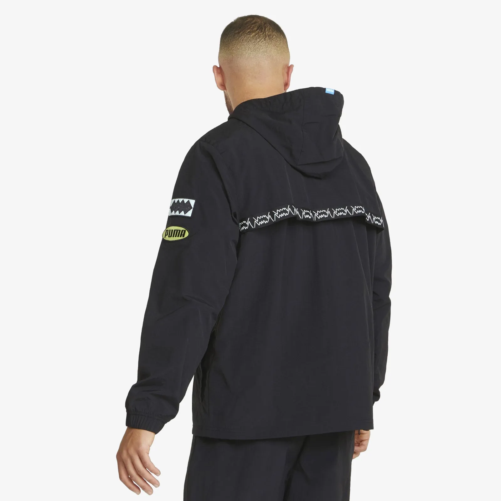 Short Corner Windbreaker - Black