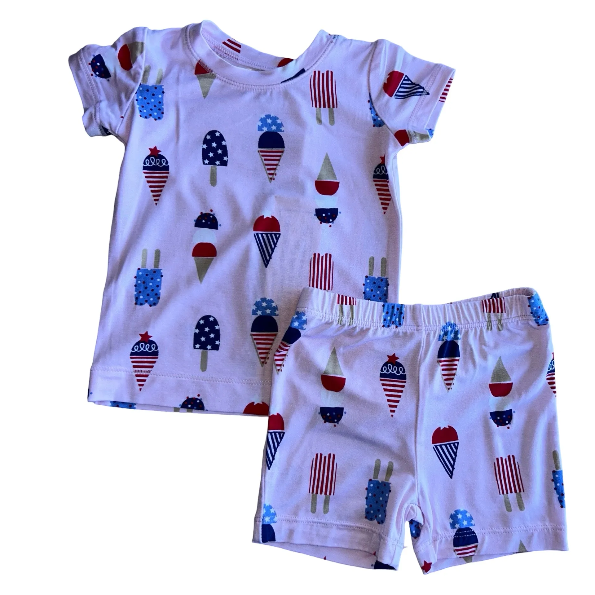 Short Loungewear Set | Pink American Ice Cream