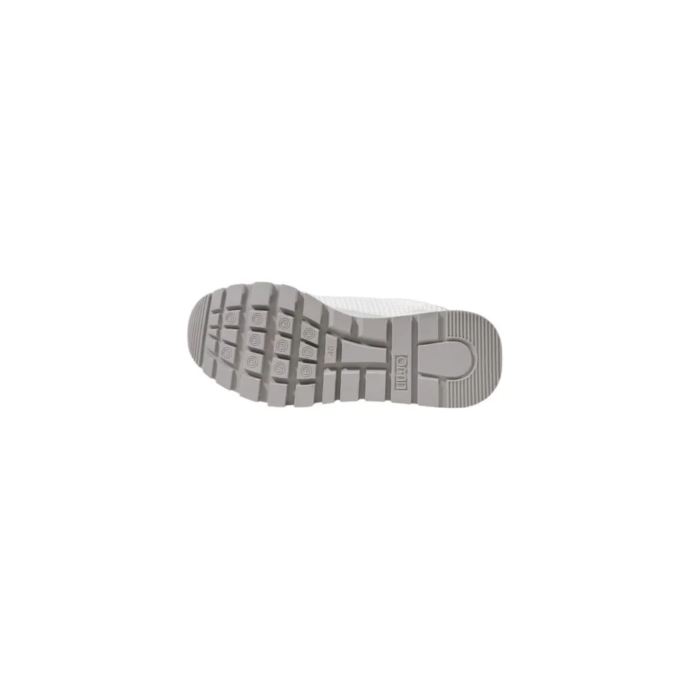 Silver Leather Sneaker