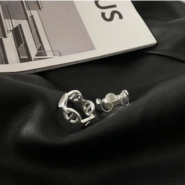 Silver Oval Ring