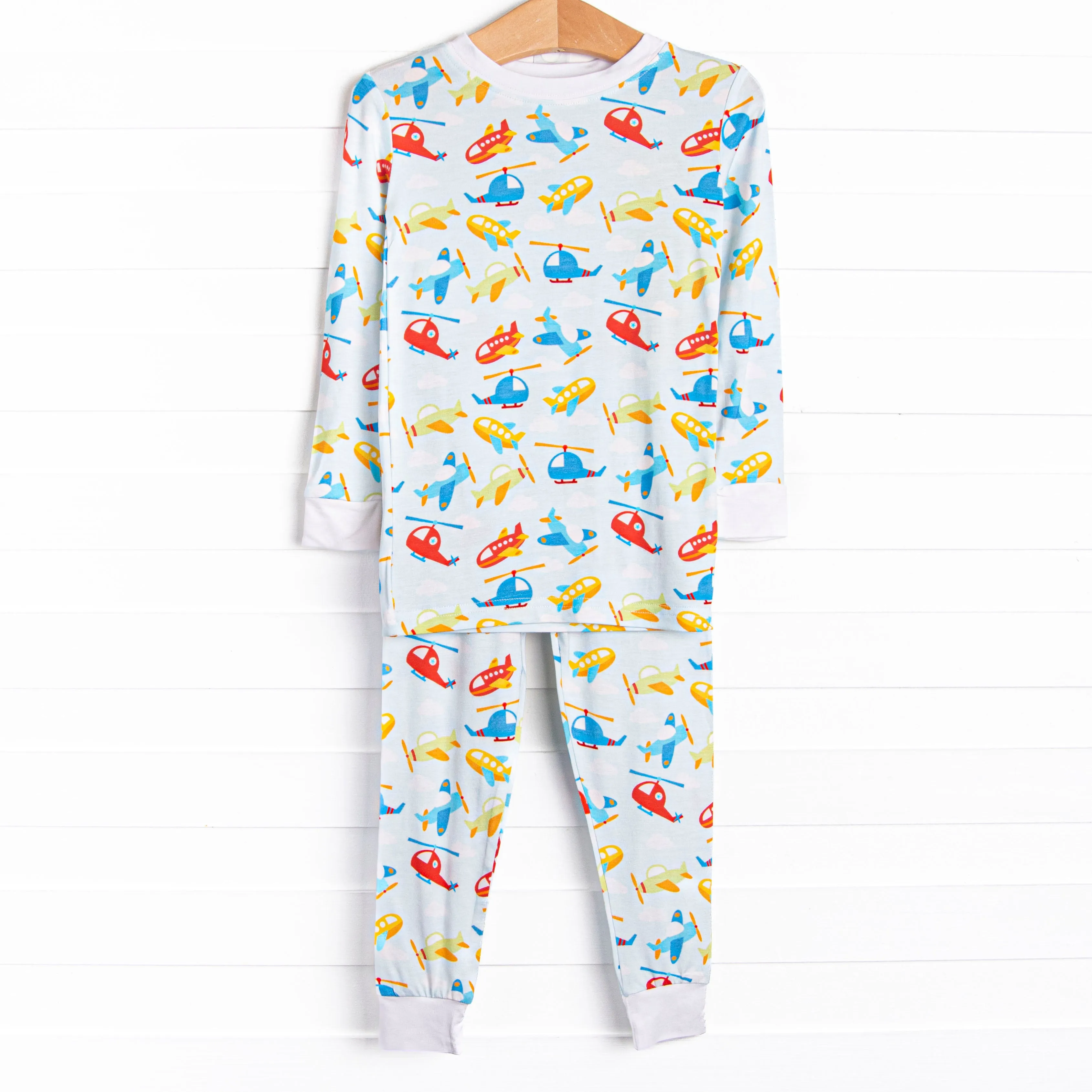 Skytime Snooze Bamboo Pajama Set, Blue