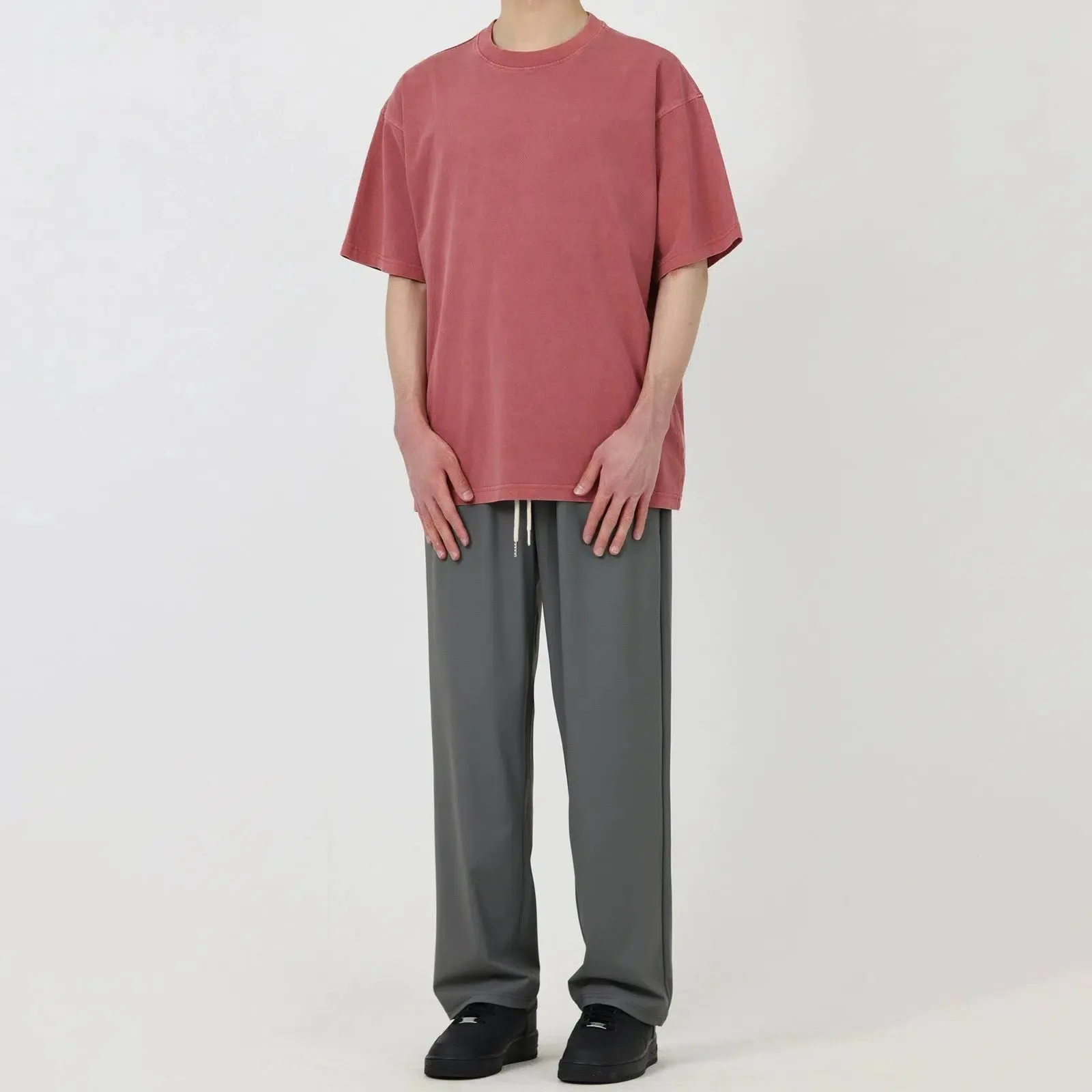 Slim Drape Drawstring Pants