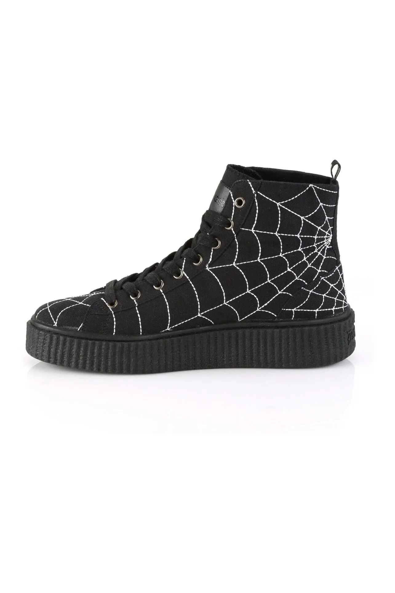 SNEEKER-250 Black Canvas Creeper