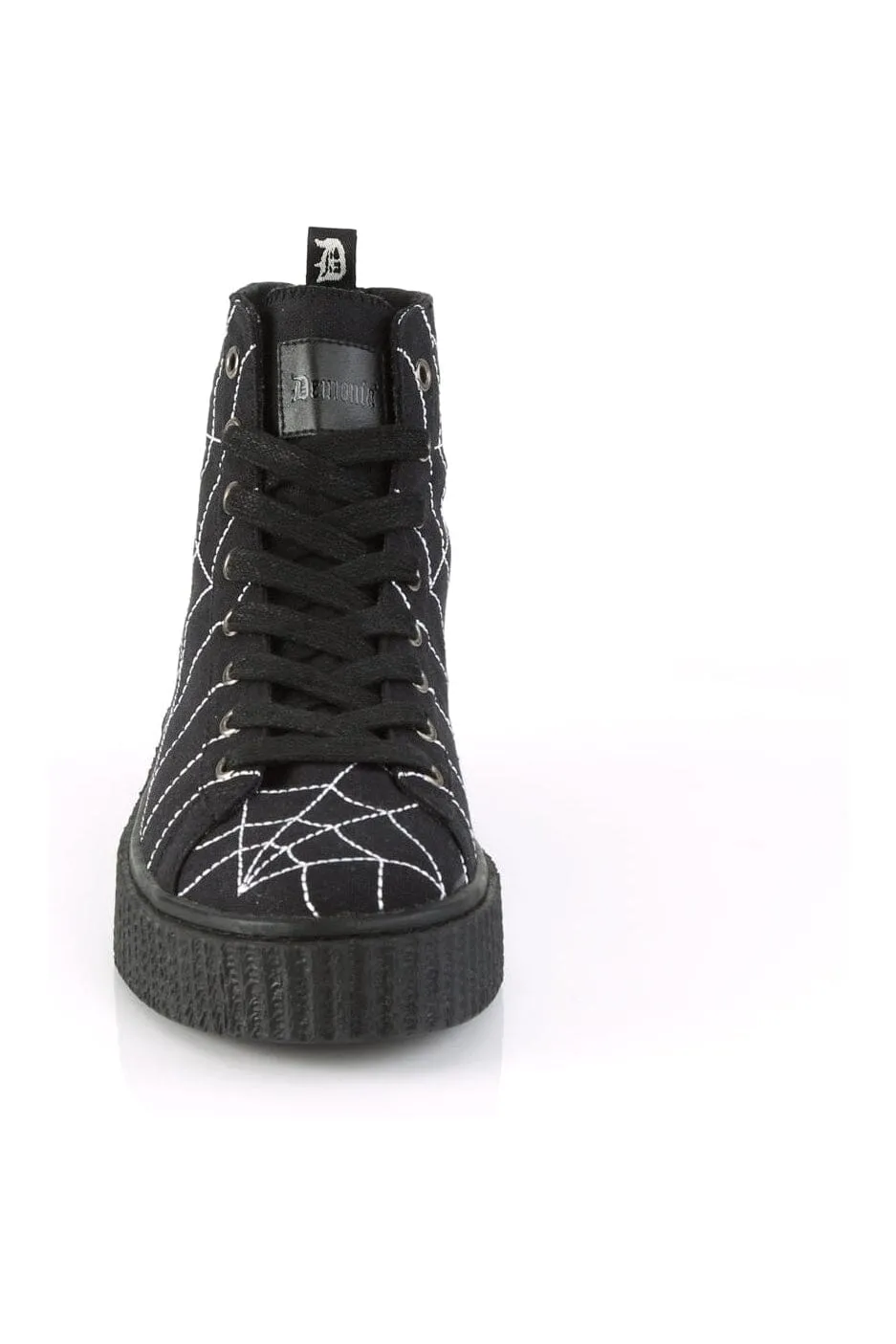 SNEEKER-250 Black Canvas Creeper