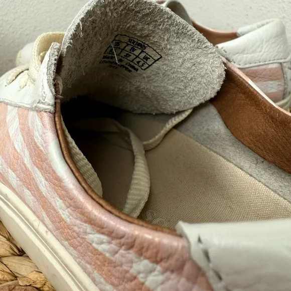 Soludos Ibiza Platform Sneaker In Check Mate Pink and White