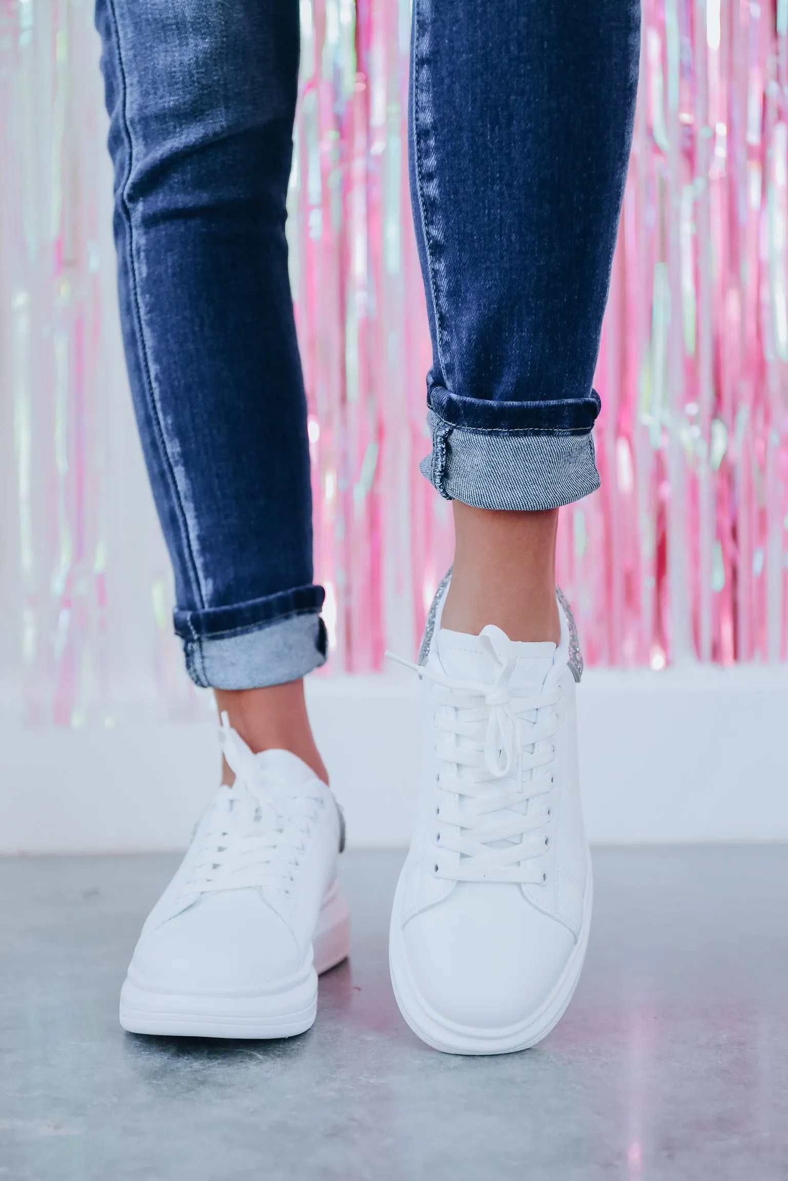 Sparkle Sneaker - Silver