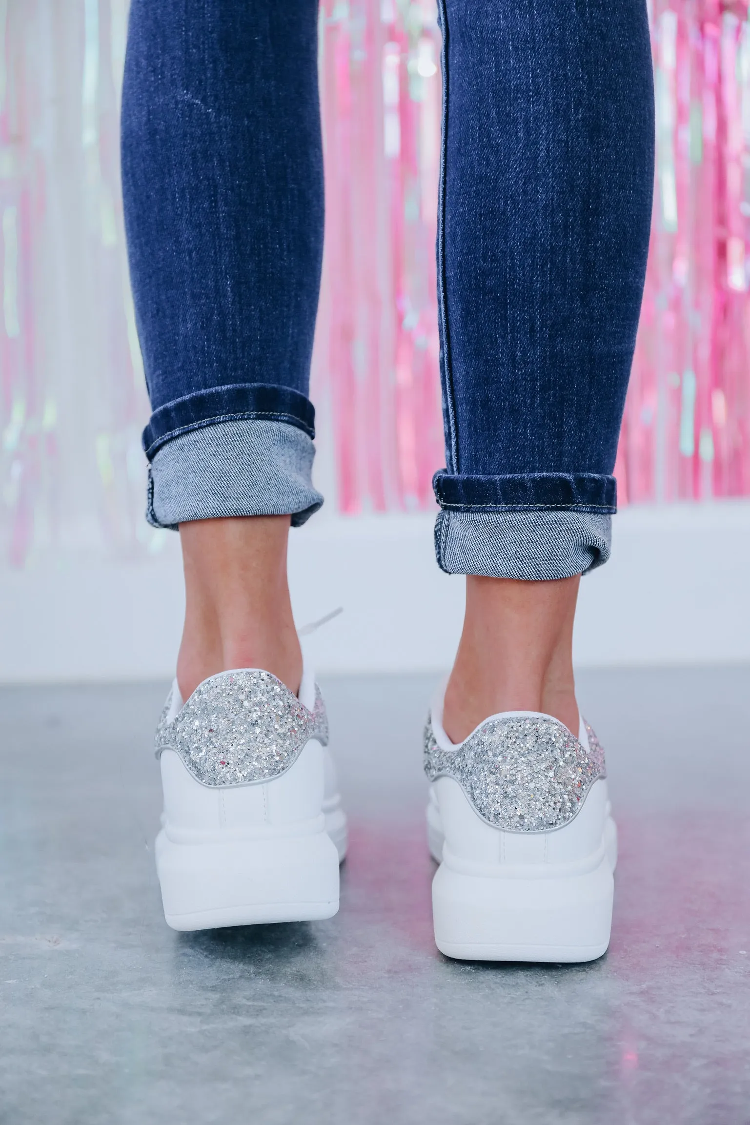 Sparkle Sneaker - Silver