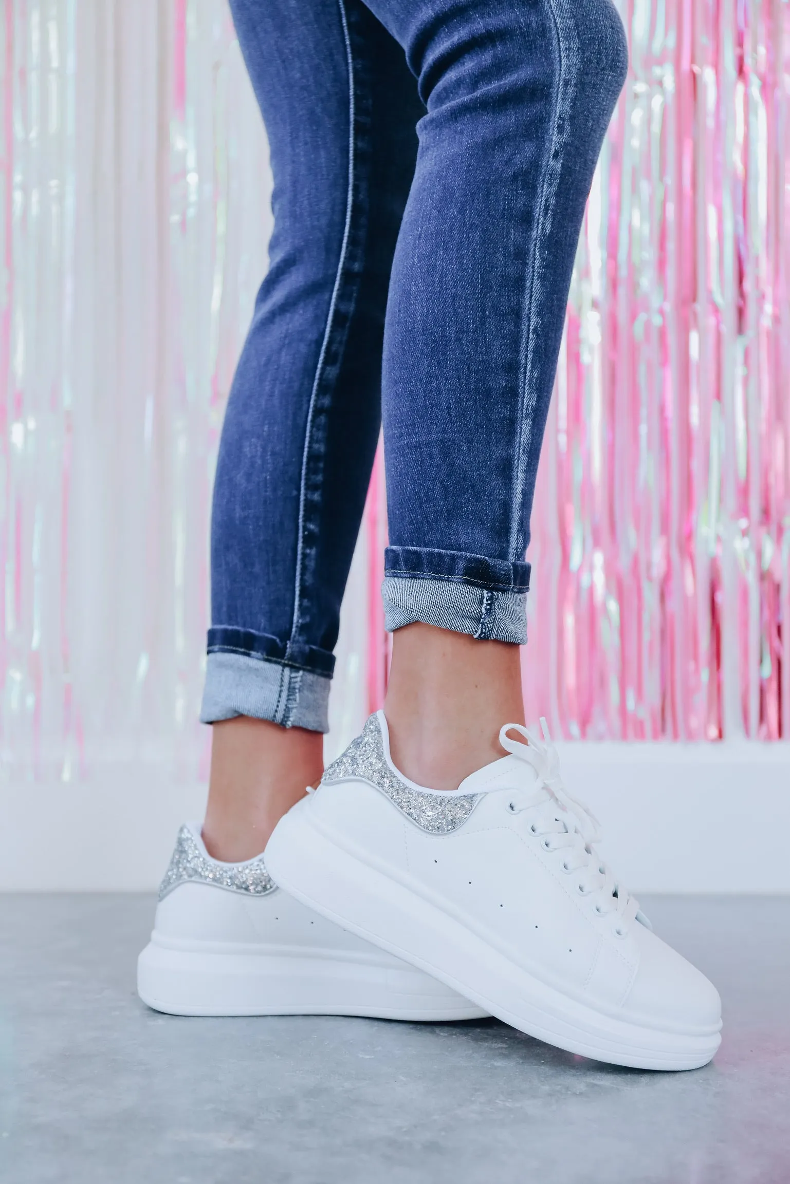 Sparkle Sneaker - Silver