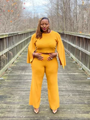 Split Cape Sleeve Set