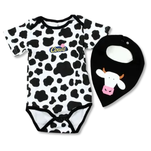 Spotted Body Suit & Bib Set