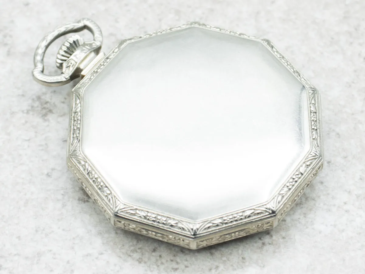 Sterling Silver Antique Hamilton Hunter's Case Pocket Watch