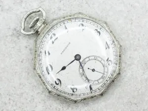 Sterling Silver Antique Hamilton Hunter's Case Pocket Watch