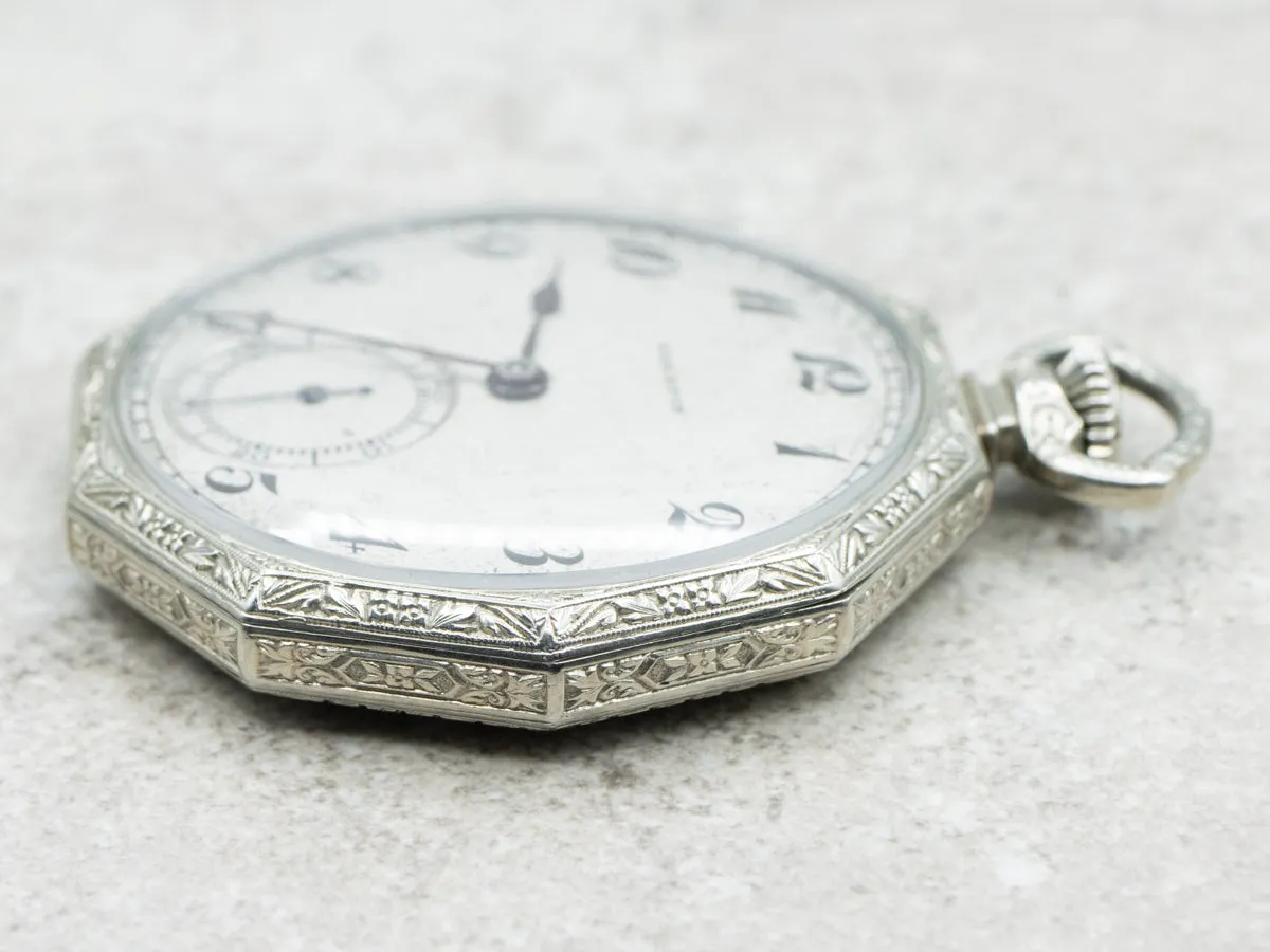 Sterling Silver Antique Hamilton Hunter's Case Pocket Watch