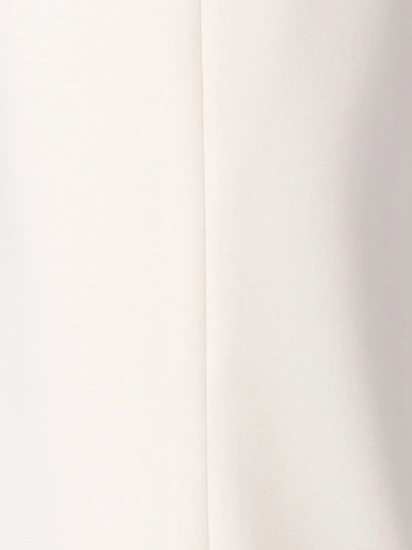 Straight Wool Double-Face Pants