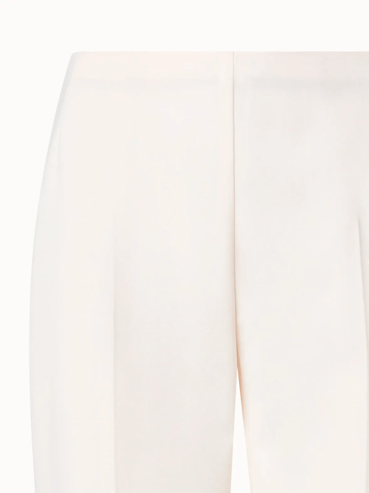Straight Wool Double-Face Pants