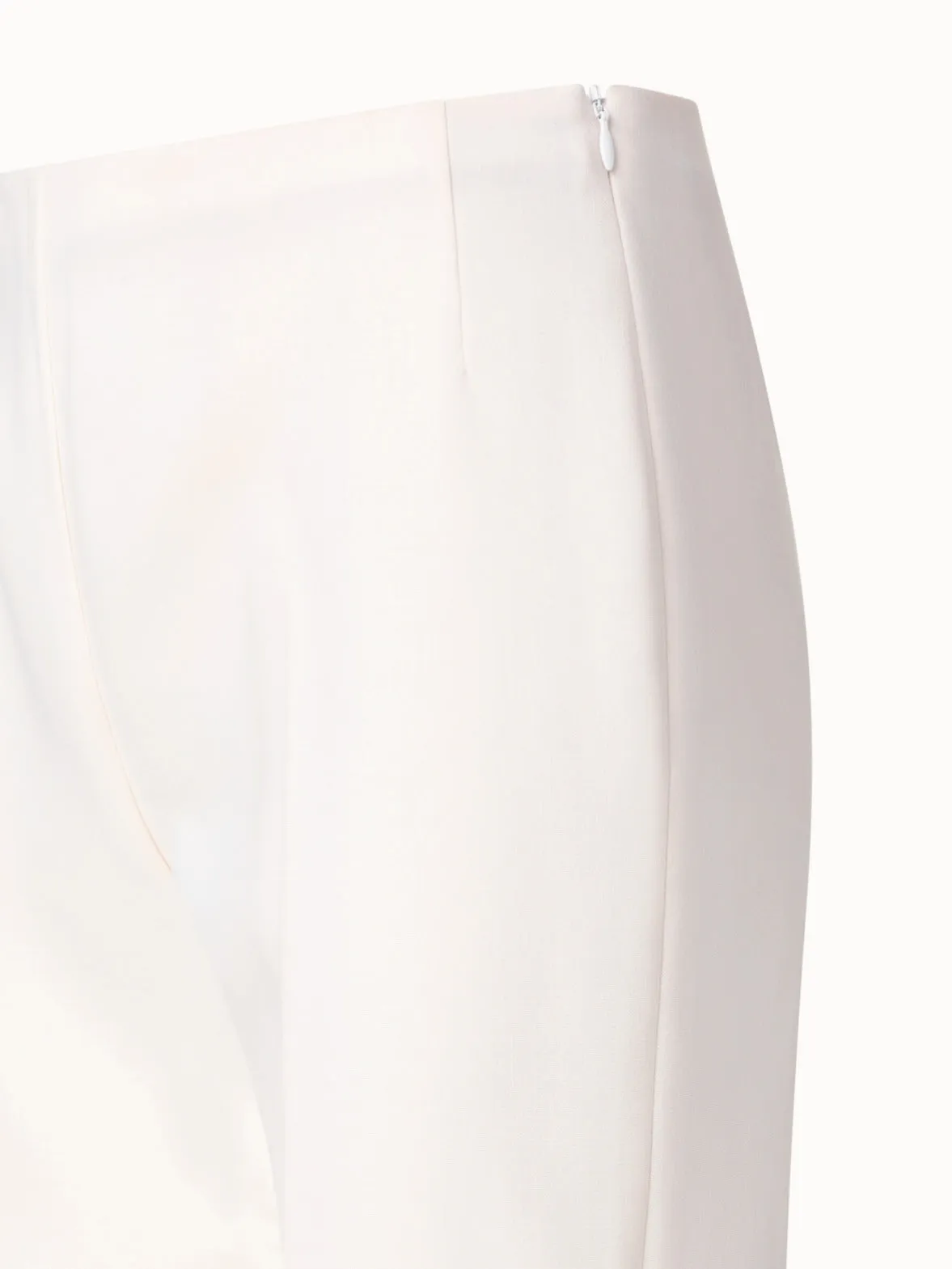 Straight Wool Double-Face Pants