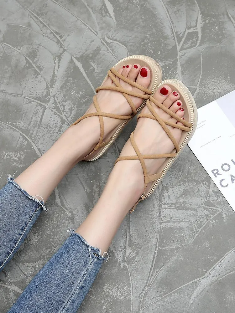 Strapped In Runaround Platform Sandals