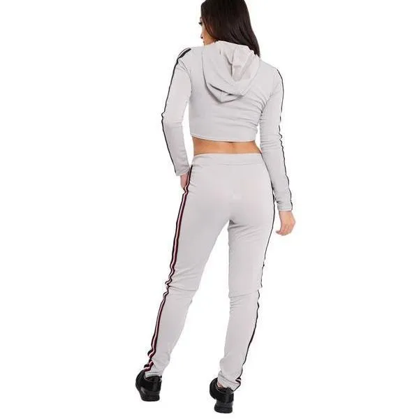 Striped Hooded Shirt & Pants (2 Piece Set)