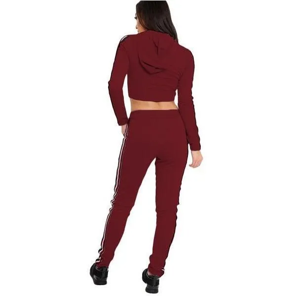 Striped Hooded Shirt & Pants (2 Piece Set)