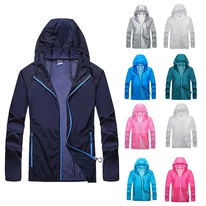 Summer Breathable Cycling Jersey Windbreaker Men Women Camping Hiking Clothes Fishing Hunting UV Jacket Outdoor Waterproof Jacke
