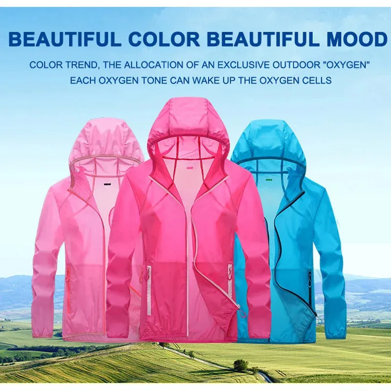 Summer Breathable Cycling Jersey Windbreaker Men Women Camping Hiking Clothes Fishing Hunting UV Jacket Outdoor Waterproof Jacke