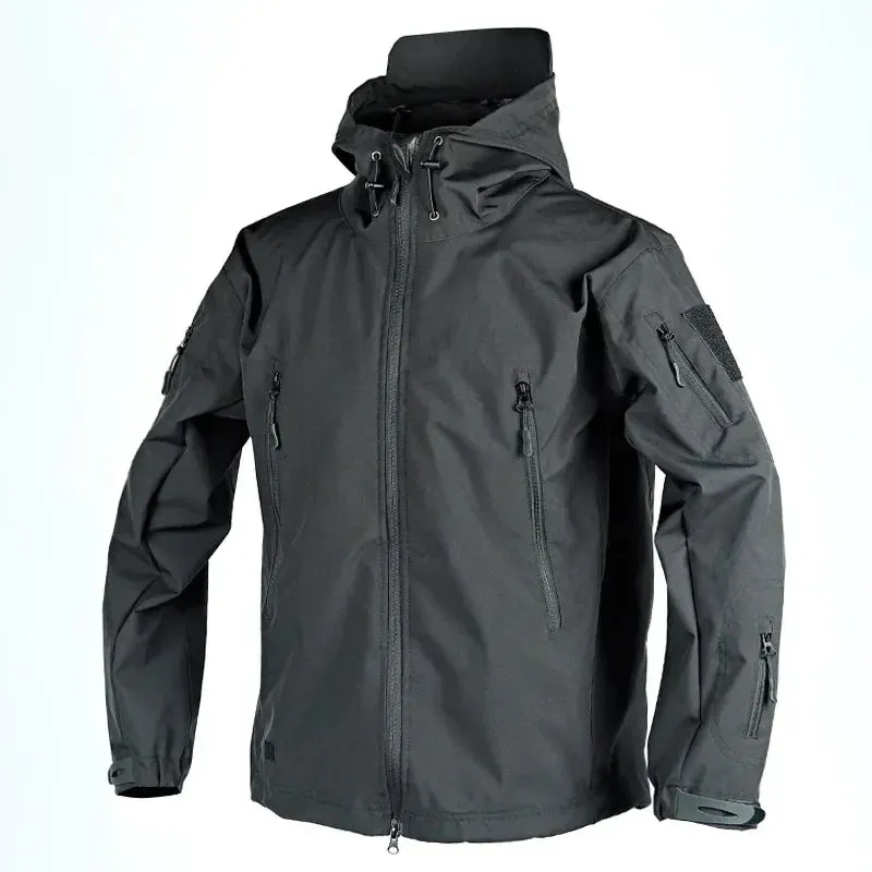 Summer Soft Shell Jackets Men Tactical Windproof Waterproof Jacket Men Clothing Wear Resistant Jackets Mens Hooded Coats
