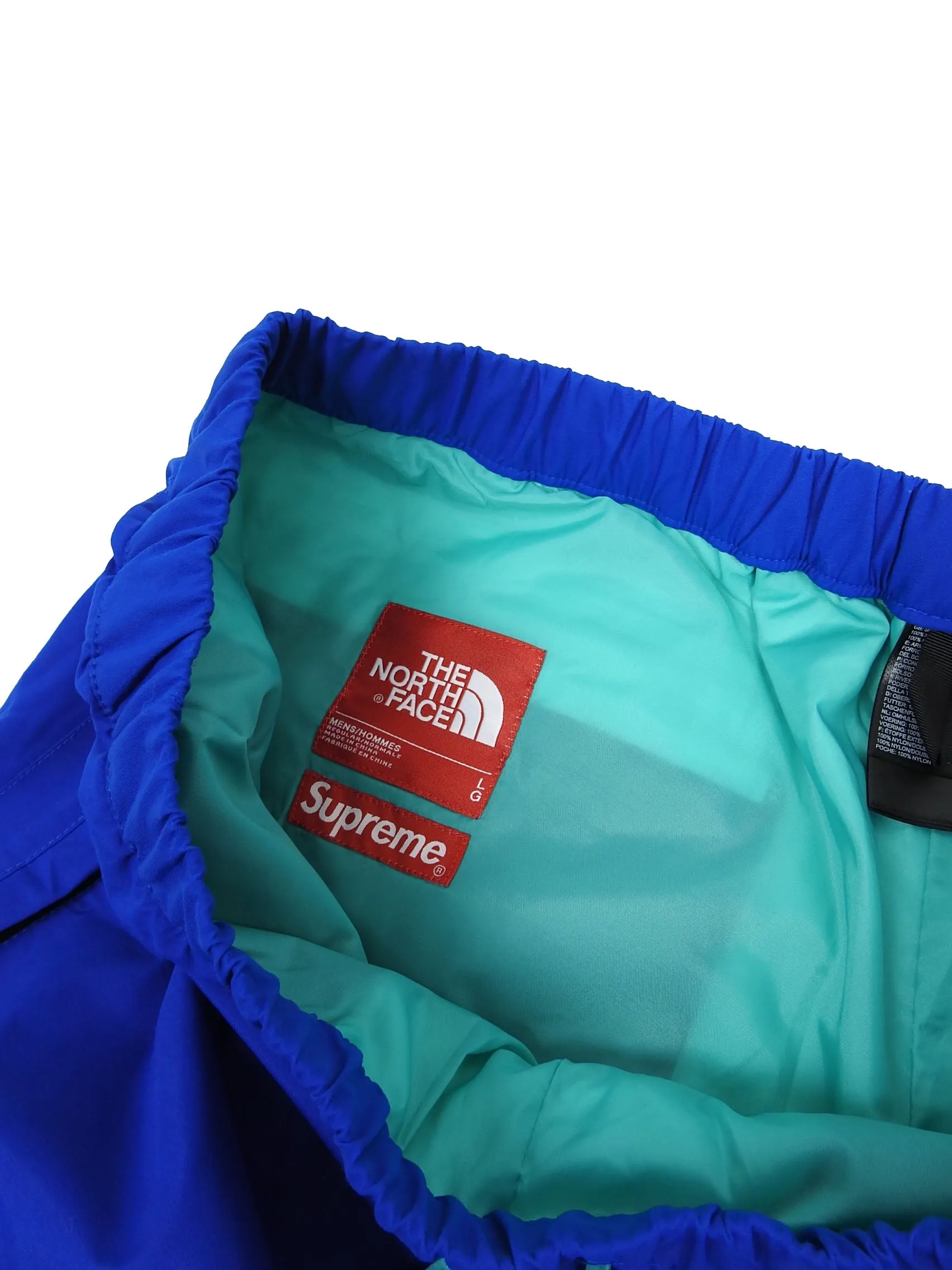 Supreme x The North Face Blue Gore-tex Expedition Track Pants Size Large