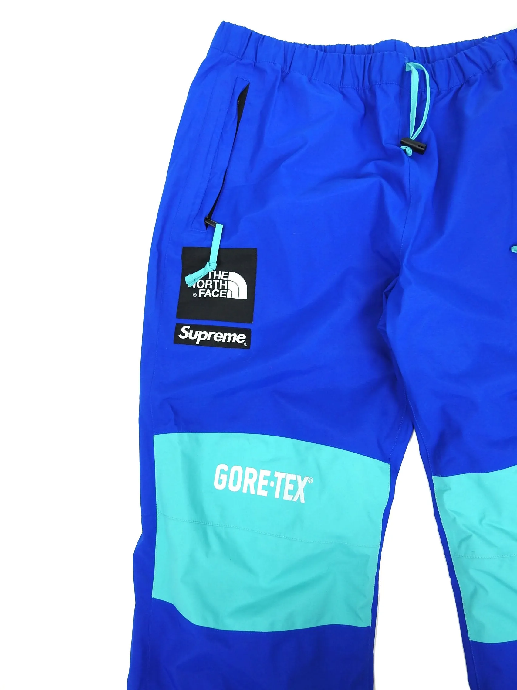 Supreme x The North Face Blue Gore-tex Expedition Track Pants Size Large