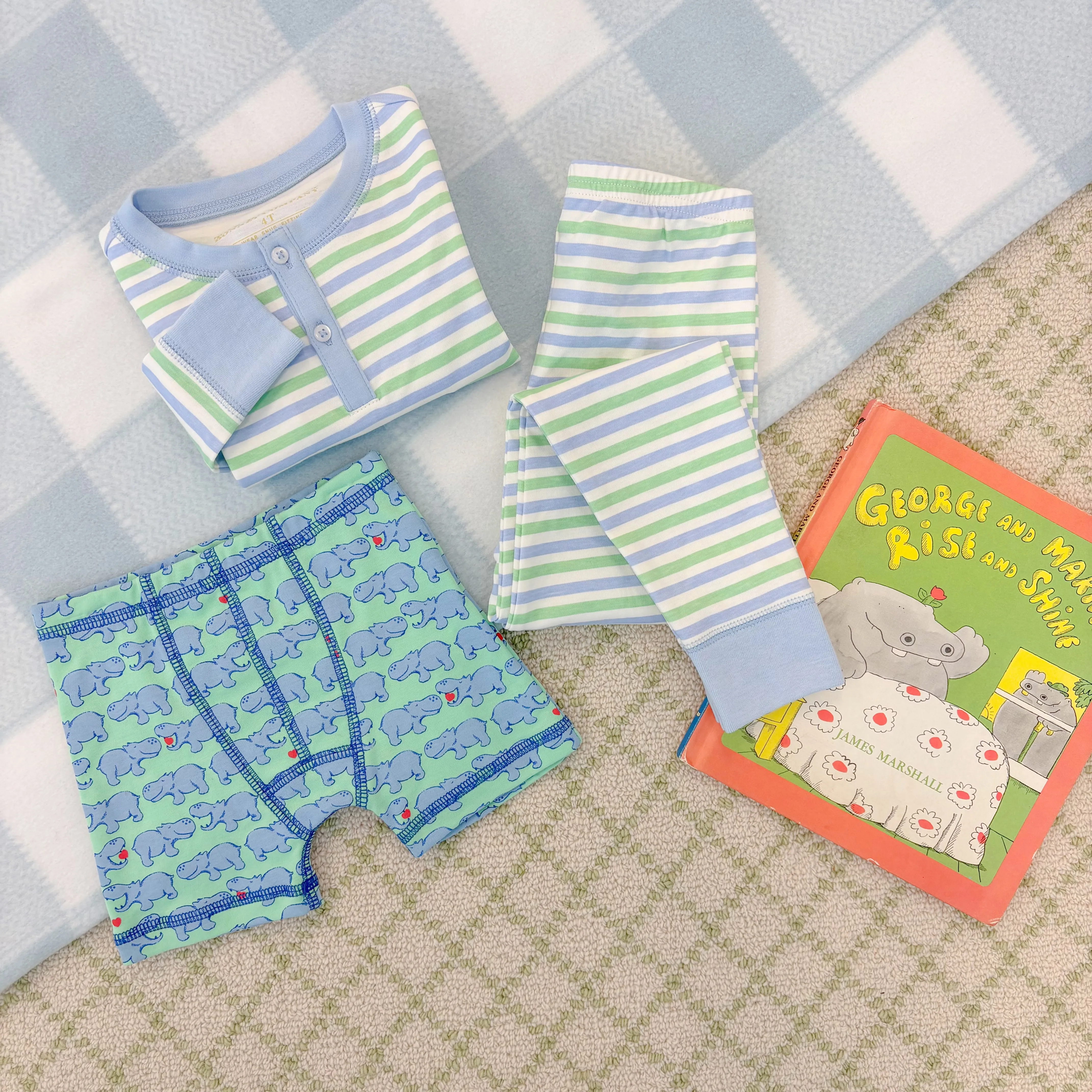 Sutton's Sweet Dream Set - Kennedy Cruise Stripe (Beale Street Blue) with Beale Street Blue