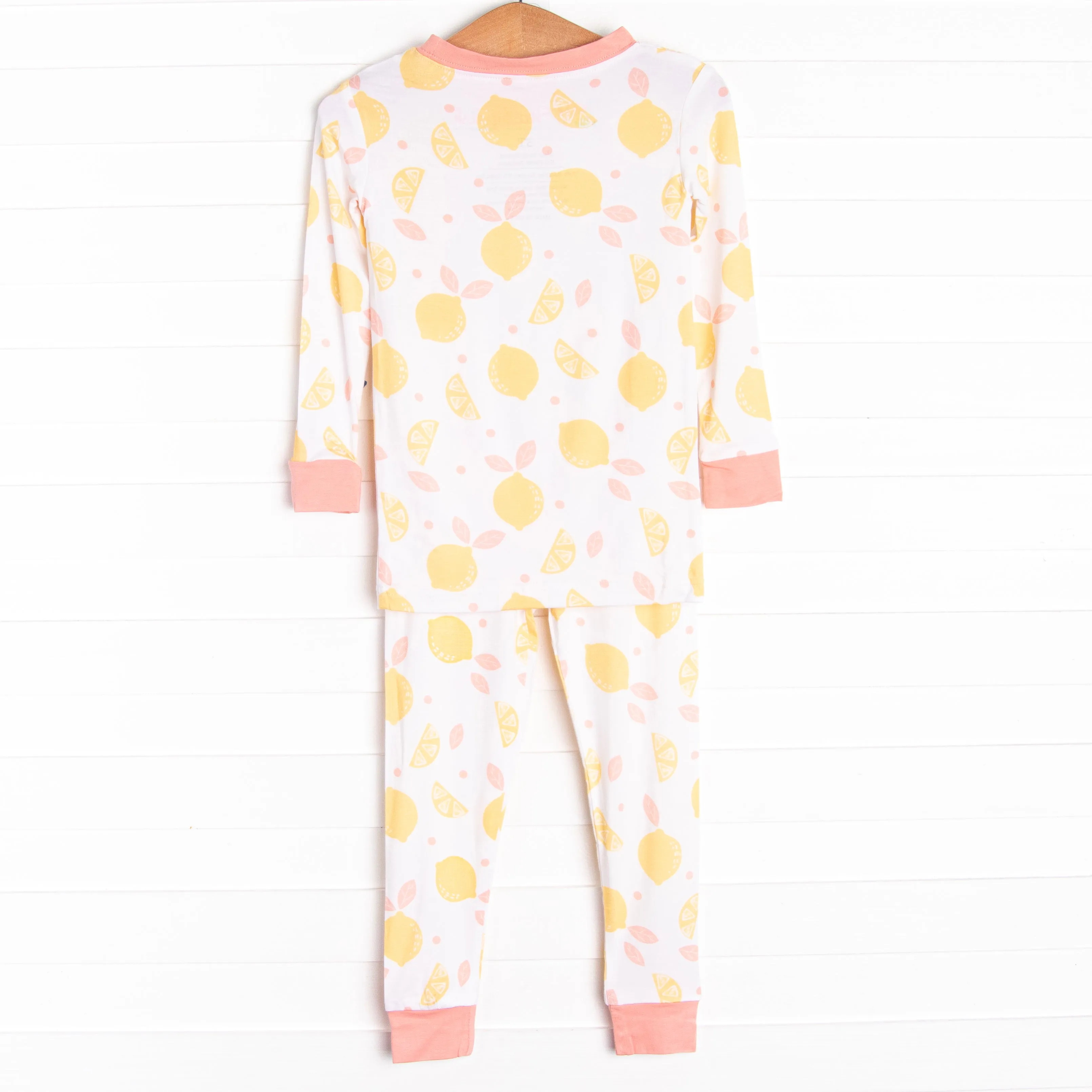 Sweet Tart Slices Bamboo Pajama Set, Pink