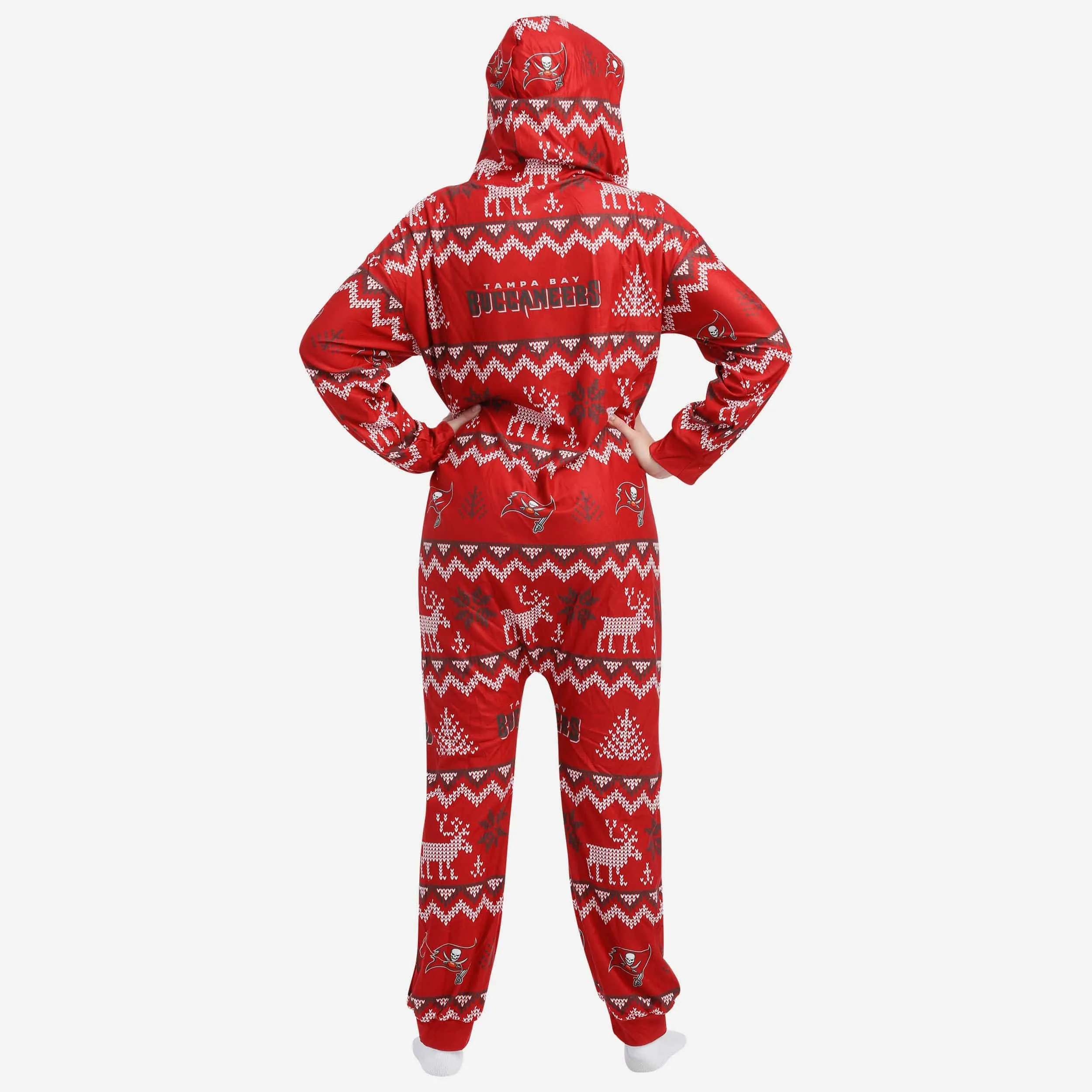 Tampa Bay Buccaneers Ugly Pattern One Piece Pajamas
