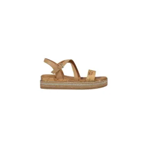 Tan Leather Platform Sandal