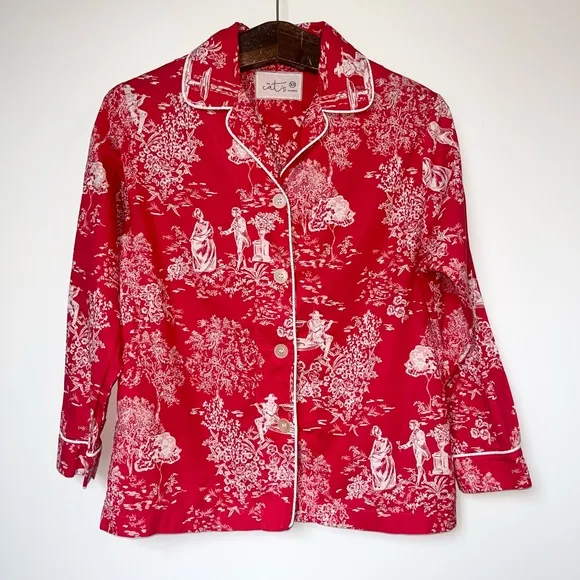 The Cat’s Pajamas Toile Pajama Set