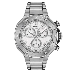 Tissot T-Race 45mm Chronograph Silver Dial Men's Watch T1414171103100