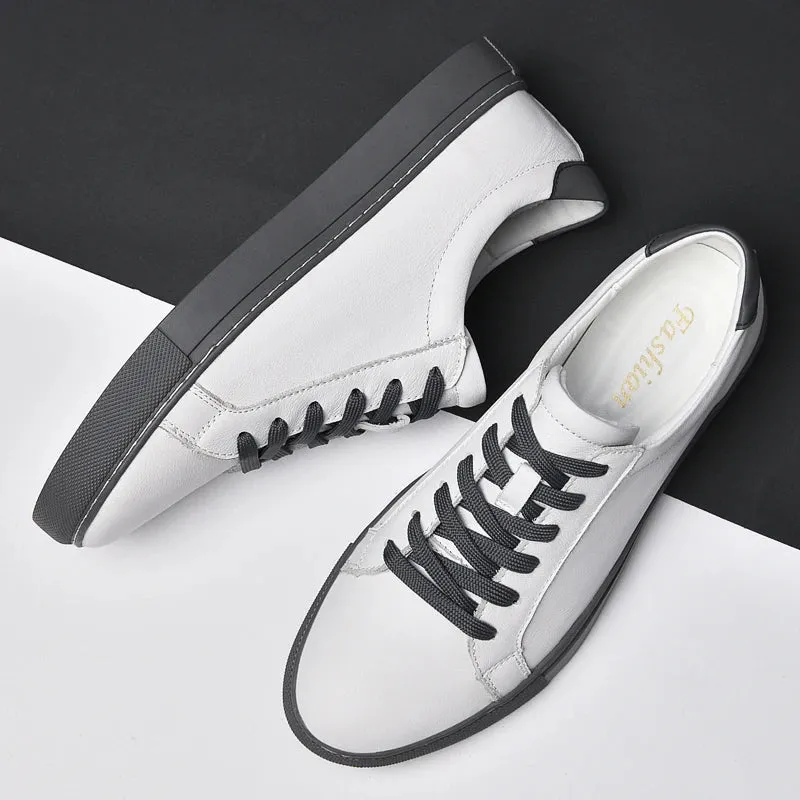 TrendySteps Herren Echtleder Freizeit-Sneaker