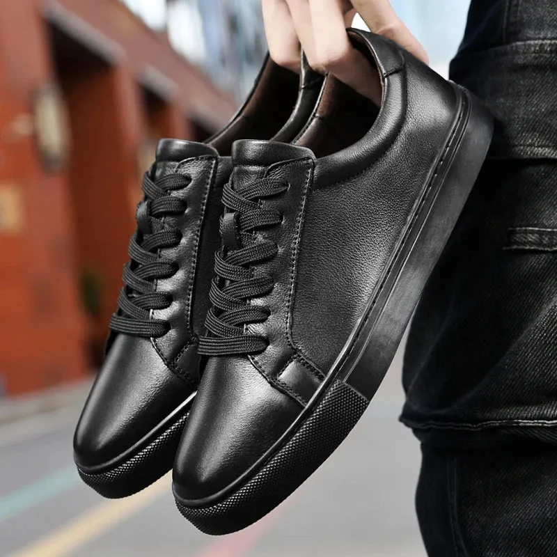 TrendySteps Herren Echtleder Freizeit-Sneaker